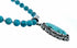 Genuine Navajo Turquoise Sterling Silver Necklace Pendant Set TX11372