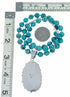 Genuine Navajo Turquoise Sterling Silver Necklace Pendant Set TX11374