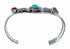 Sterling Silver Turquoise And Coral Navajo Cuff Bracelet TX11377