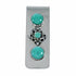 Native American Turquoise Sterling Silver Navajo Money Clip TX11389