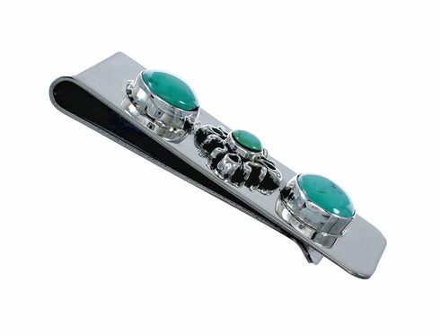 Native American Turquoise Sterling Silver Navajo Money Clip TX11389