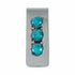 Genuine Navajo Turquoise Sterling Silver Money Clip TX11388