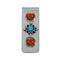 Native American Turquoise Coral Sterling Silver Navajo Money Clip TX11387