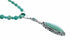 Genuine Navajo Turquoise Sterling Silver Necklace Pendant Set TX11396