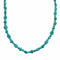 Navajo Sterling Silver Native American Turquoise Bead Necklace TX11392