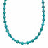 Navajo Sterling Silver Native American Turquoise Bead Necklace TX11391