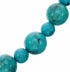 Navajo Sterling Silver Native American Turquoise Bead Necklace TX11391