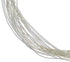 Hand Strung Liquid Sterling Silver 20 Strands 30" Necklace LS2030