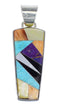 Authentic Sterling Silver Southwest Multicolor Pendant RX73800
