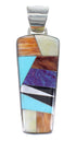 Authentic Sterling Silver Multicolor Southwest Pendant RX73837