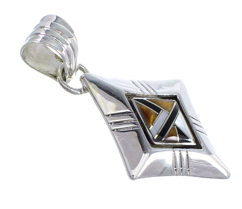 Southwest Sterling Silver Multicolor Pendant YX70747