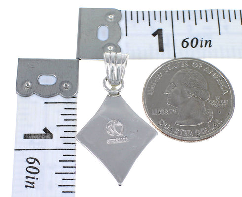 Southwest Sterling Silver Multicolor Pendant YX70747