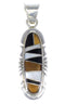 Southwestern Multicolor Silver Pendant YX70753