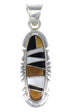 Southwestern Multicolor Silver Pendant YX70753