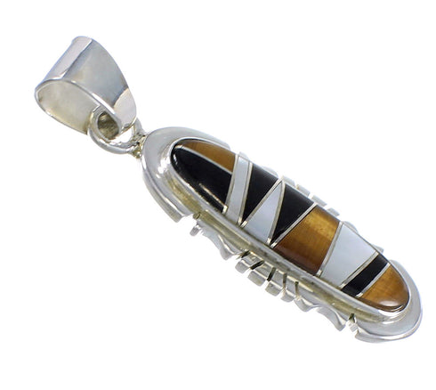 Southwestern Multicolor Silver Pendant YX70753