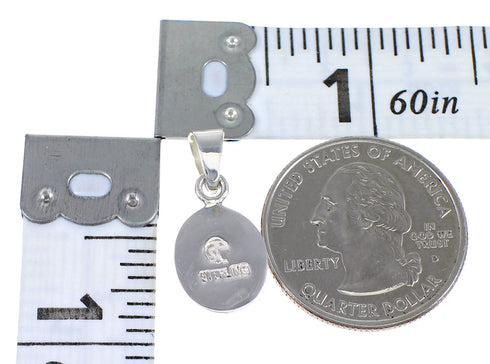 Southwestern Silver And Multicolor Inlay Pendant YX70763