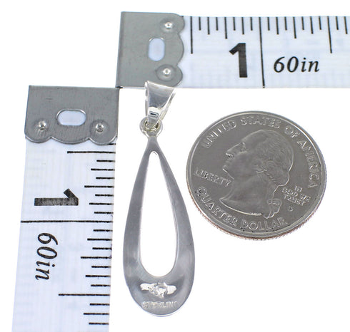 Multicolor And Sterling Silver Southwestern Slide Pendant YX67828