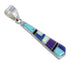 Multicolor And Genuine Sterling Silver Southwestern Pendant YX67831