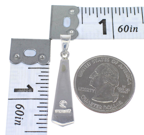 Multicolor And Genuine Sterling Silver Southwestern Pendant YX67831