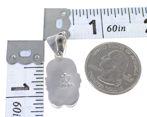 Multicolor And Authentic Sterling Silver Southwest Pendant YX67838