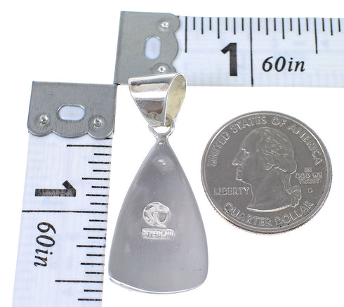 Southwest Multicolor Inlay And Sterling Silver Pendant RX70608