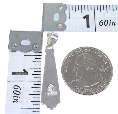 Southwestern Sterling Silver Multicolor Pendant RX70632