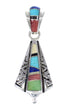 Multicolor Inlay And Sterling Silver Pendant RX70661