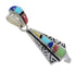 Multicolor Inlay And Sterling Silver Pendant RX70661