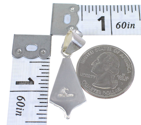 Multicolor Inlay And Sterling Silver Pendant RX70661