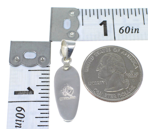 Genuine Sterling Silver And Multicolor Southwest Slide Pendant YX68186