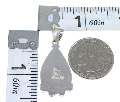 Multicolor Inlay And Sterling Silver Southwest Slide Pendant YX67903