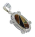 Sterling Silver Multicolor Inlay Southwest Pendant YX67925