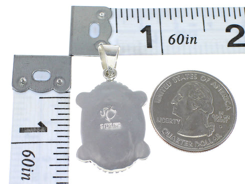 Sterling Silver Multicolor Inlay Southwest Pendant YX67925
