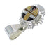 Sterling Silver Multicolor Inlay Southwestern Pendant YX67928