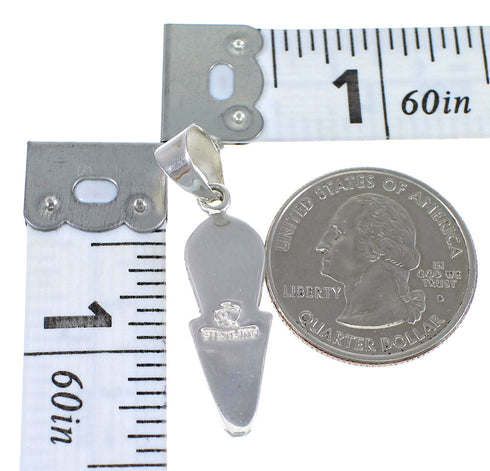 Genuine Sterling Silver Multicolor Inlay Southwestern Pendant YX67935