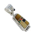 Authentic Sterling Silver Multicolor Inlay Southwestern Pendant YX67946