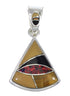 Sterling Silver And Multicolor Southwestern Pendant YX67957
