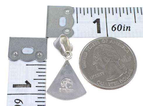 Sterling Silver And Multicolor Southwestern Pendant YX67957