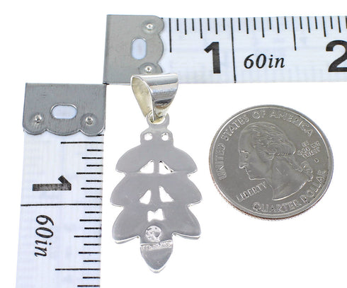 Genuine Sterling Silver Turquoise And Coral Southwest Slide Pendant YX67746