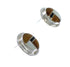 Southwestern Sterling Silver Multicolor Inlay Post Earrings YX70892