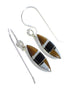 Silver Mutlicolor Southwestern Hook Dangle Earrings YX70897