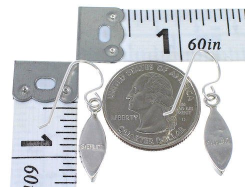 Silver Mutlicolor Southwestern Hook Dangle Earrings YX70897