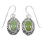 Turquoise And Sterling Silver Southwestern Hook Dangle Earrings YX68580