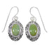 Turquoise And Sterling Silver Southwestern Hook Dangle Earrings YX68580