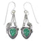 Southwest Turquoise And Authentic Sterling Silver Jewelry Hook Dangle Earrings YX68626