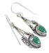Southwest Turquoise And Authentic Sterling Silver Jewelry Hook Dangle Earrings YX68626