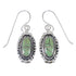 Southwestern Sterling Silver And Turquoise Hook Dangle Earrings YX78922
