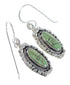 Southwestern Sterling Silver And Turquoise Hook Dangle Earrings YX78922