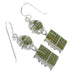 Authentic Sterling Silver And Turquoise Hook Dangle Earrings YX79033
