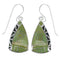 Turquoise And Genuine Sterling Silver Southwest Hook Dangle Earrings YX79080